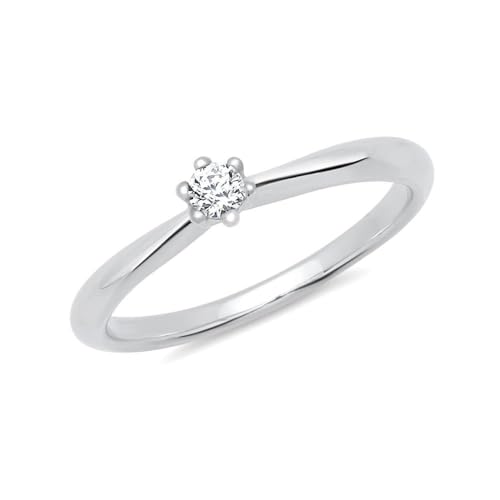 JEWLIX VR0051 Verlobungsring Silber Zirkonia Größe 52mm