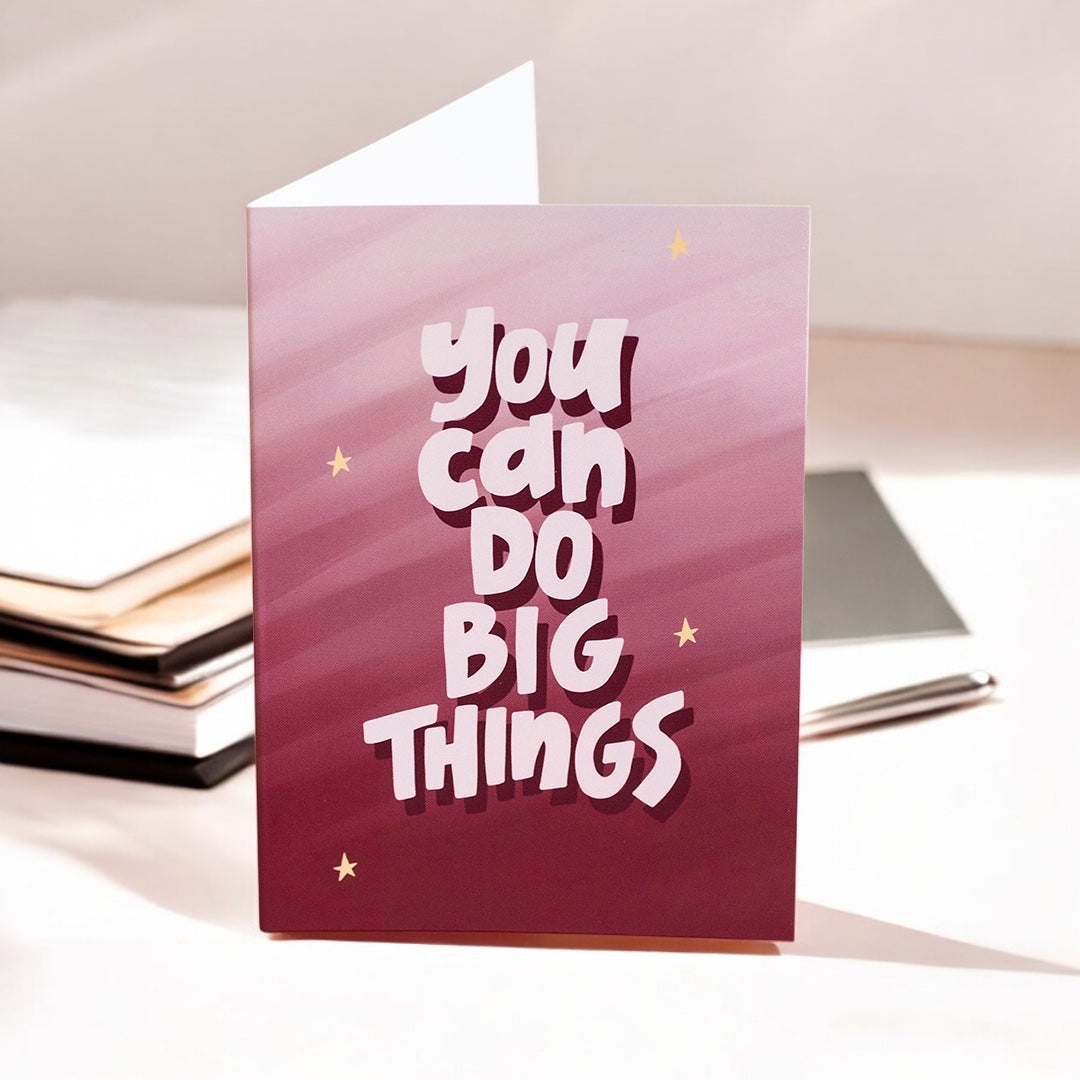 Joy by Corrine Smith You Can Do Big Things Grußkarte A6