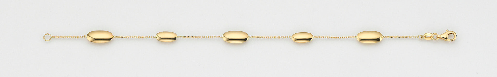 Eugen Rühle Armband 5 Linsen 585 Gelbgold 5/6 mm