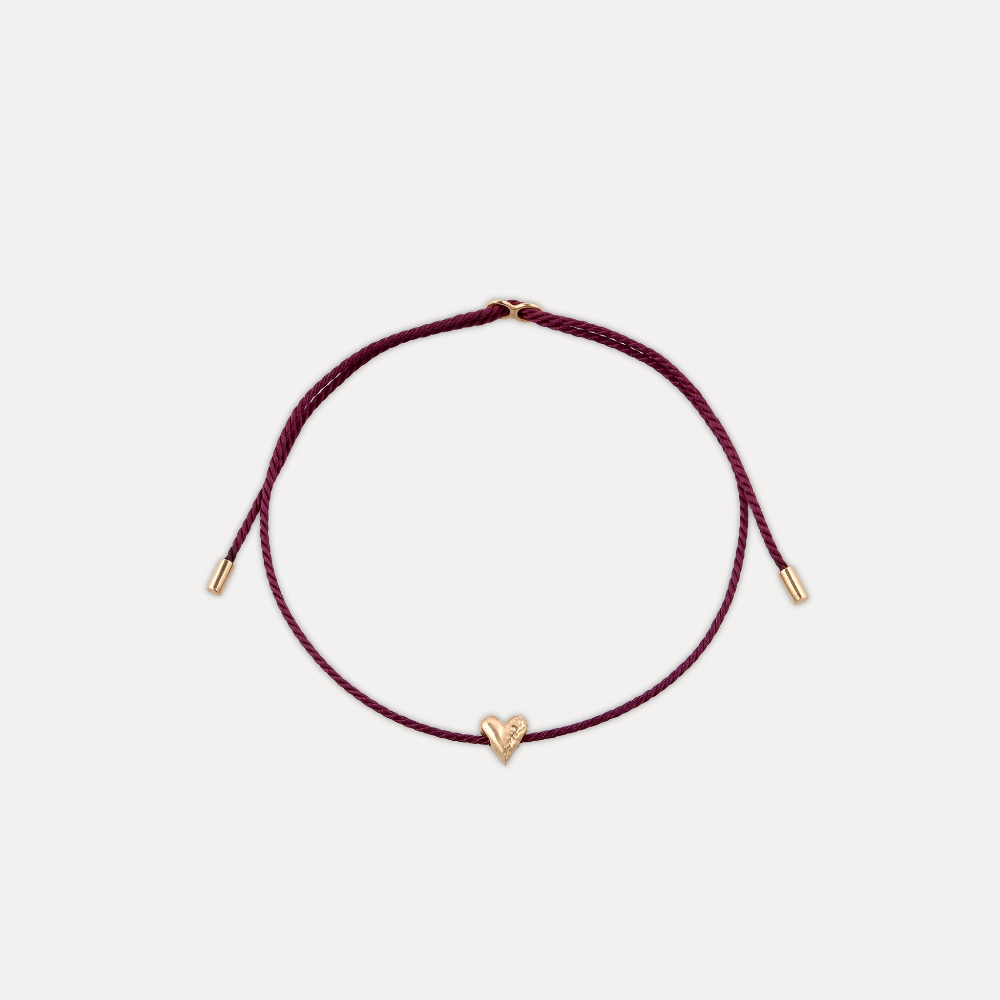 Stilnest Tiny Heart Armband 585 Gold 16 cm Massivgold