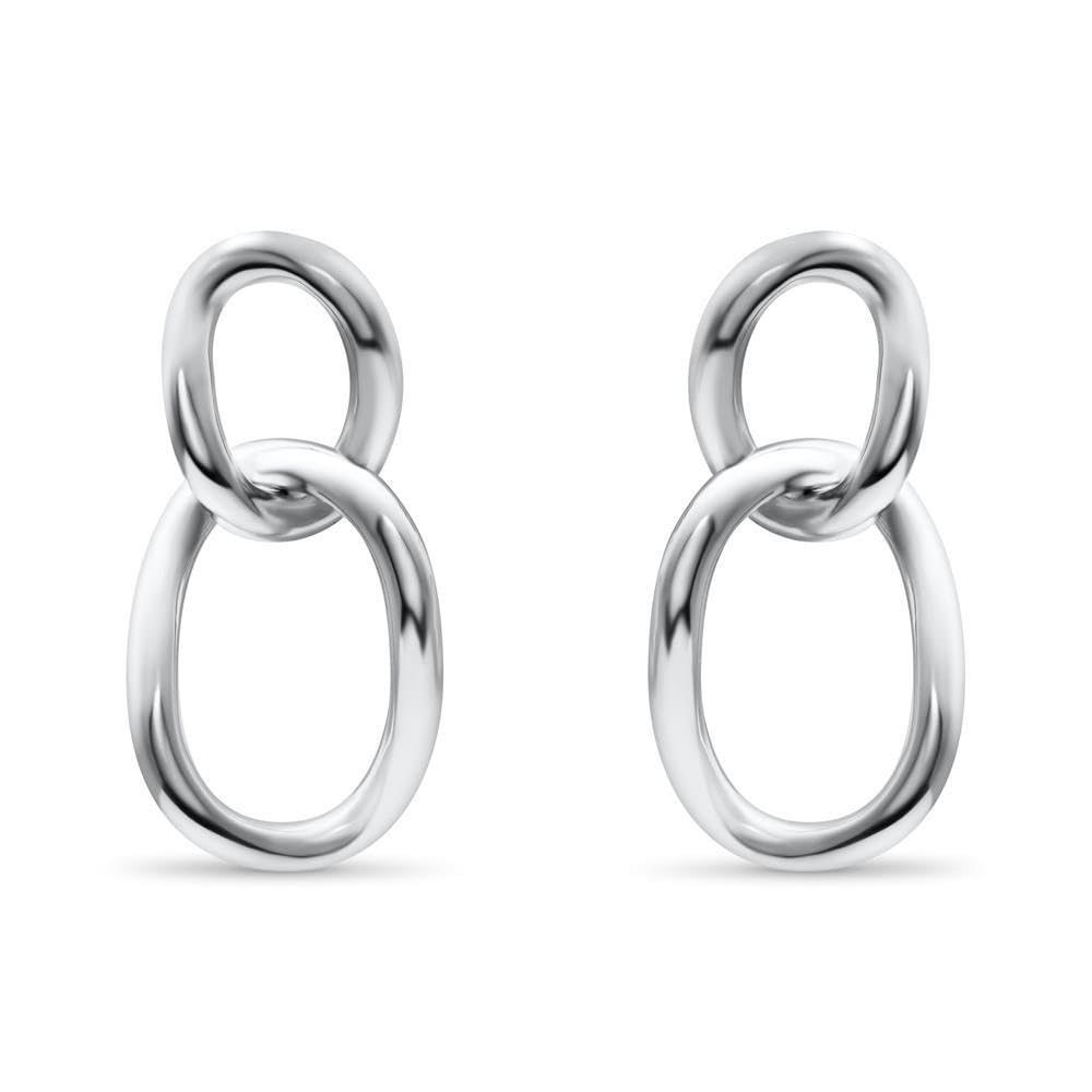 JEWLIX Ohrstecker 925 Silber Gold Damen Ohrringe