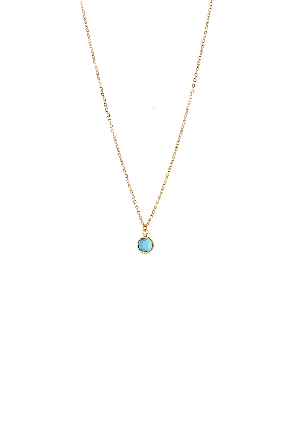 Joy by Corrine Smith December Halskette Gold Blauer Zirkon 40-45cm