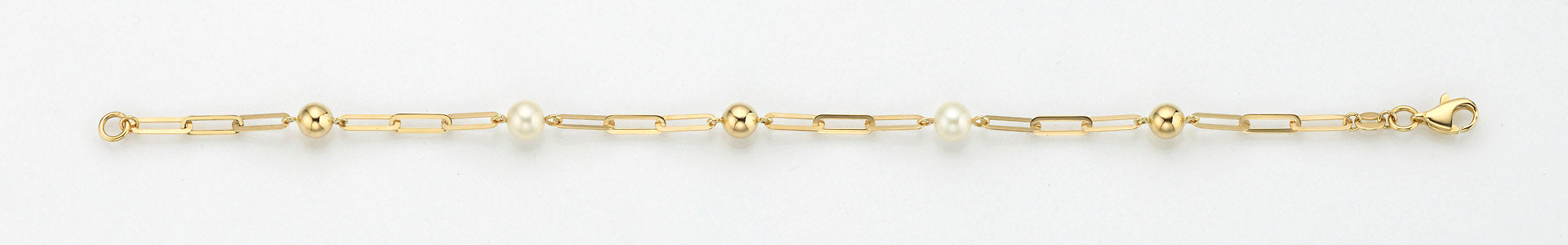 Eugen Rühle Armbänder 37.3632 Armband 5mm 585 Gelbgold Perlen