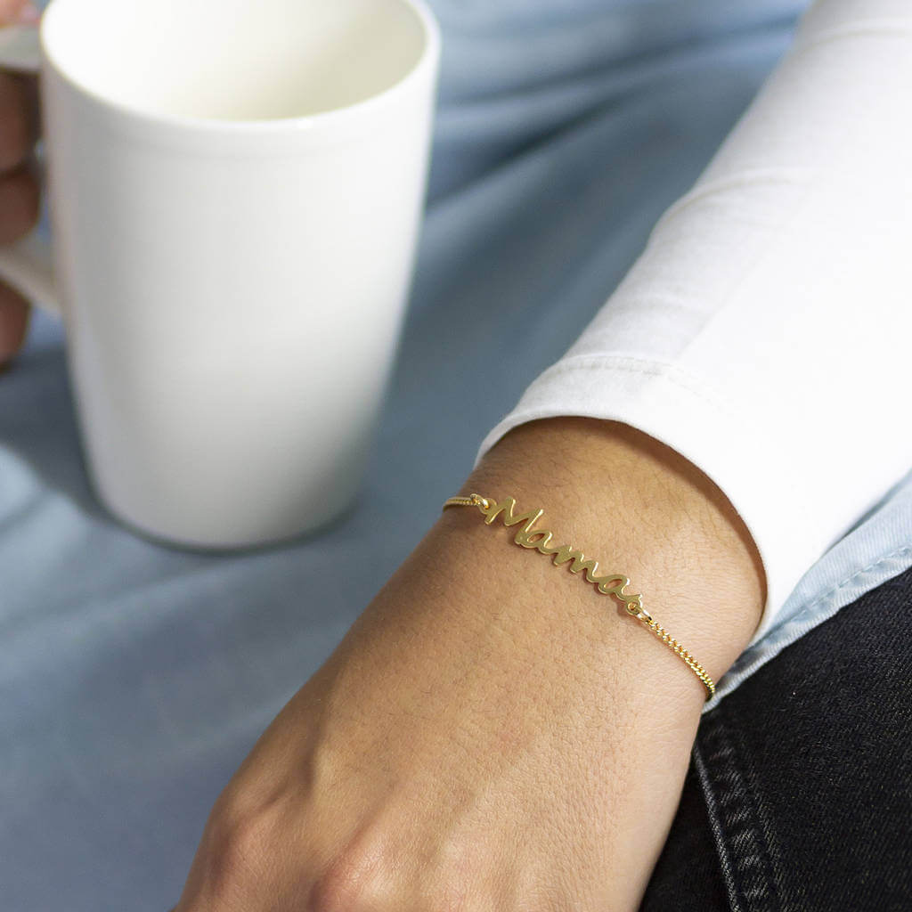 Joy by Corrine Smith Mama Armband Silber Schriftzug 19 cm