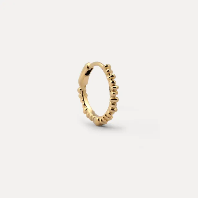 Stilnest Ore Creolen Ohrringe Single 585 Gold