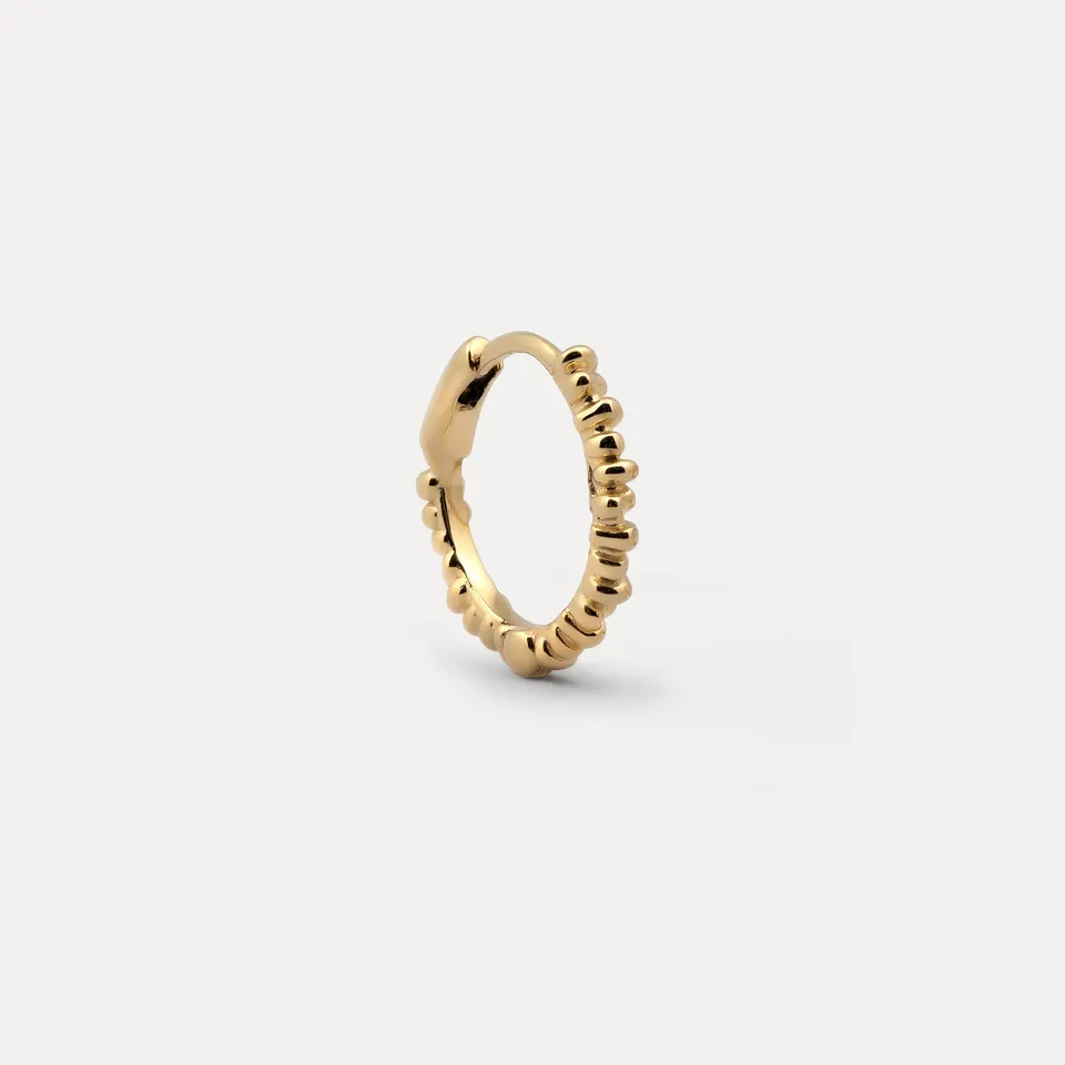 Stilnest Ore Creolen Ohrringe Single 585 Gold