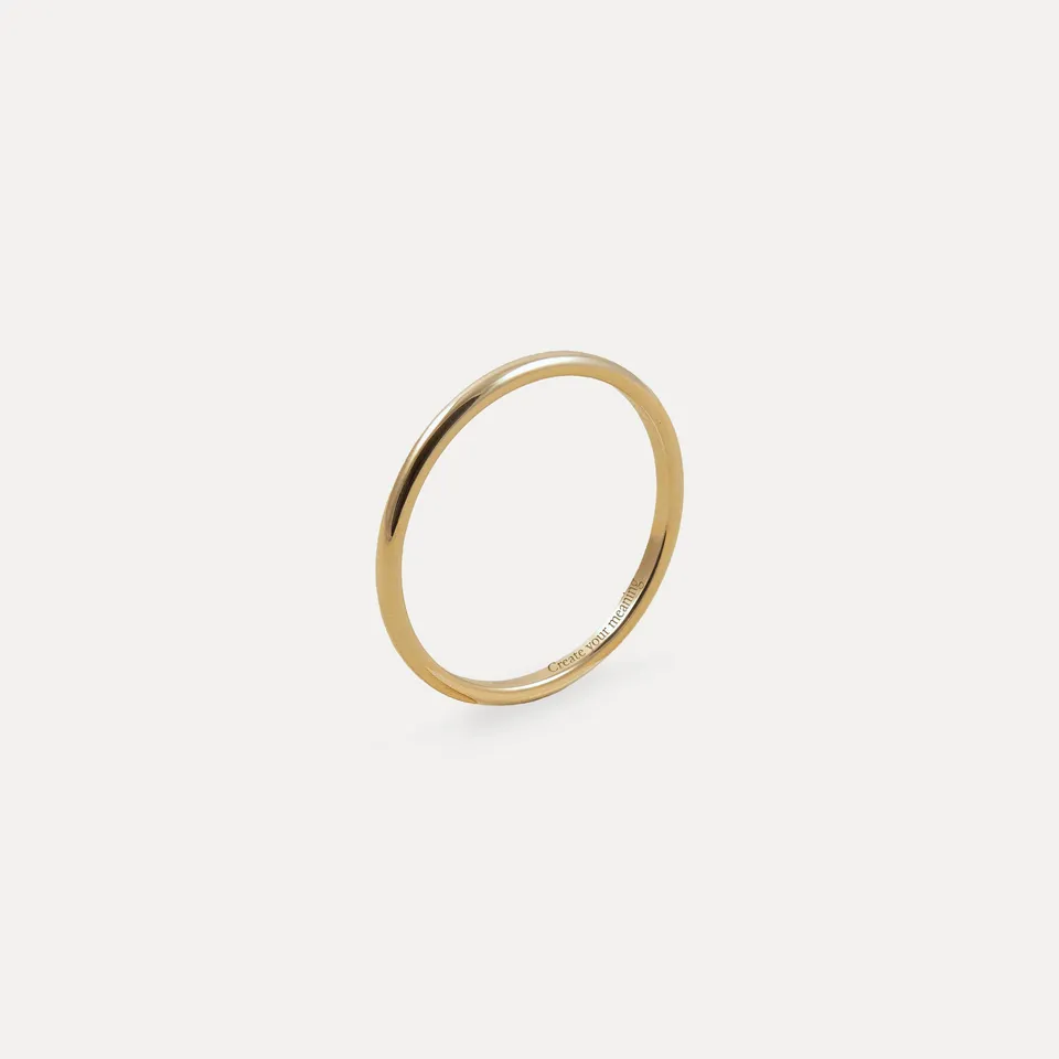 Stilnest The Thin Fair Band Ring 585 Fairtrade-Gold Größe 52