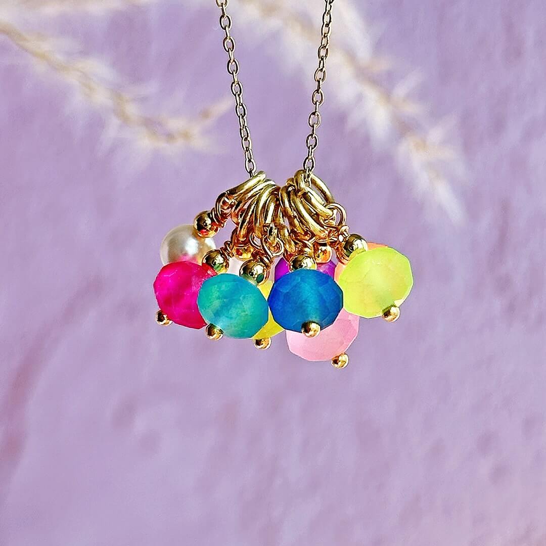 Joy by Corrine Smith Summer Charm Halskette Gold Bunt