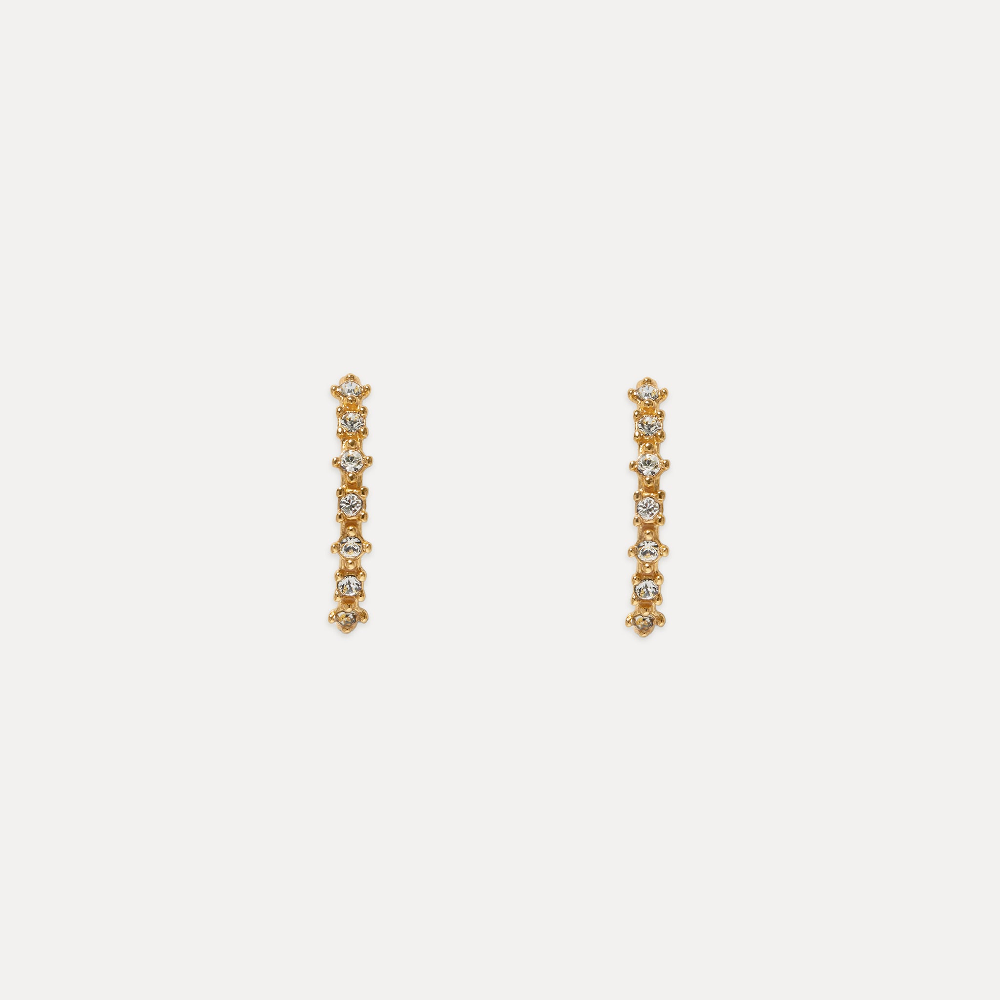 Stilnest Color Delight Ohrhänger 24k Gold Vermeil Kristall