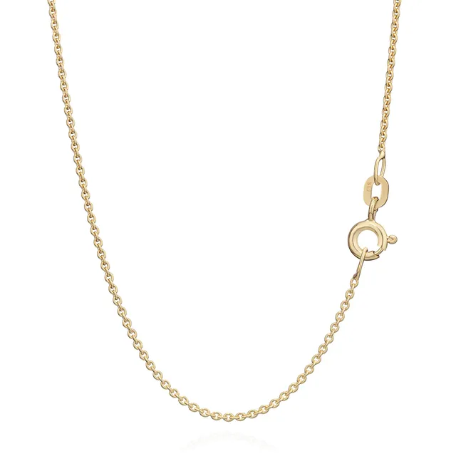 NKlaus Ankerkette 585 Gelbgold 14 Karat Halskette 45 cm 0,8 mm