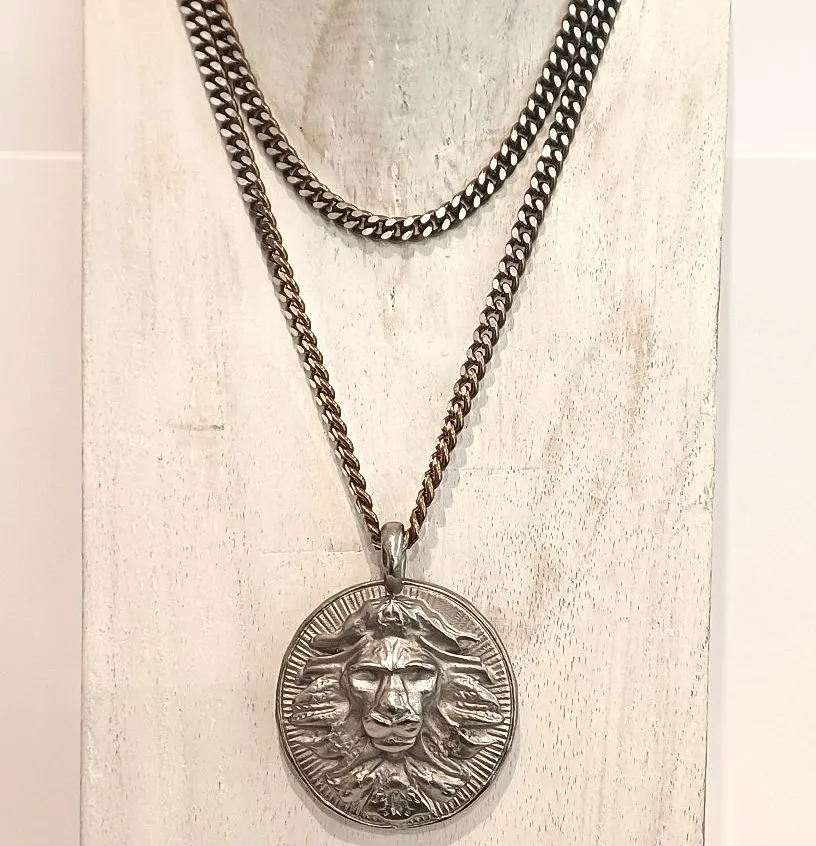Alevá Bijoux Nata per Ruggire lange Halskette Bronze 77 cm