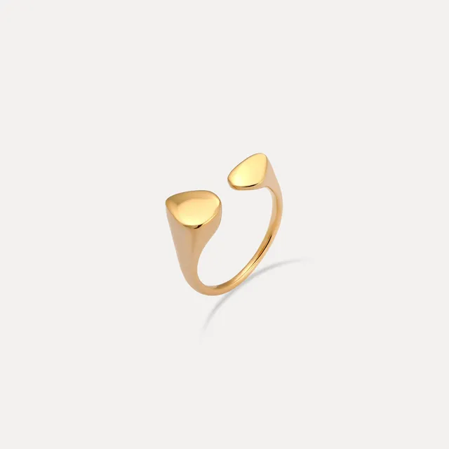 Stilnest Canyon Ring 24k Gold Vermeil Gr.56 Statement