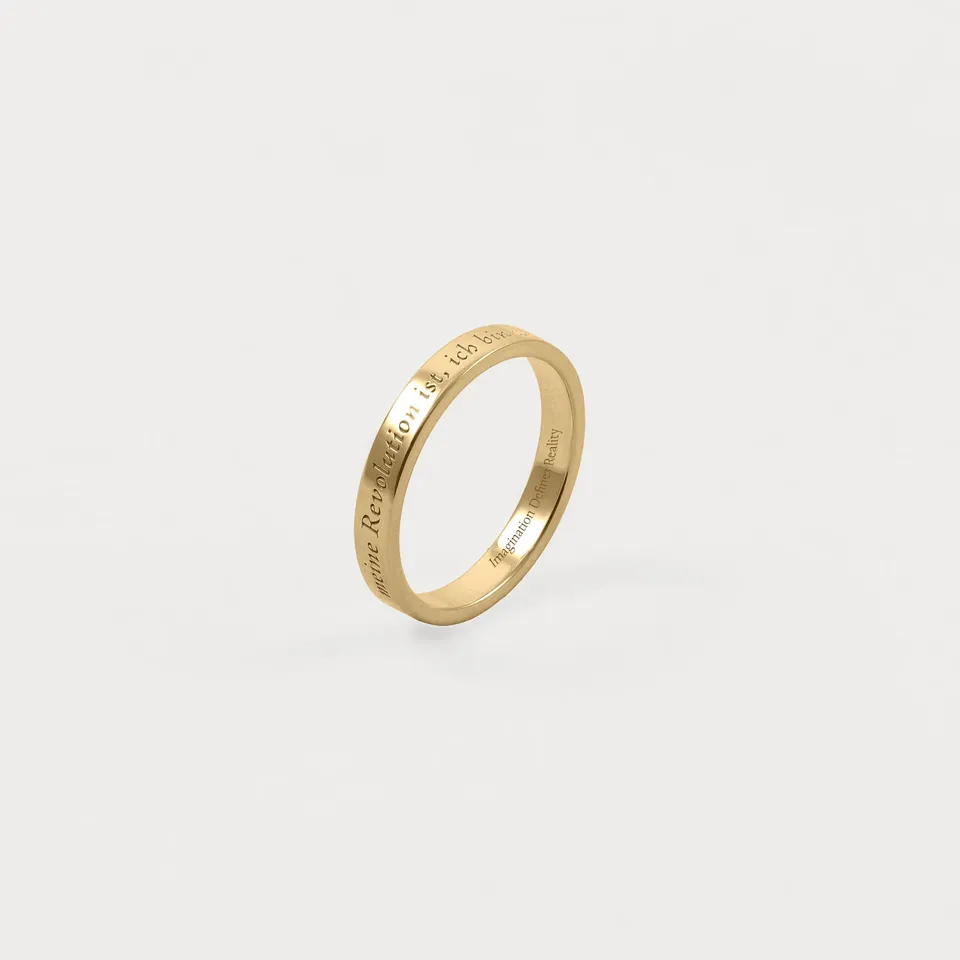 Stilnest Soft Revolution Ring 585 Gold 14k Fairtrade