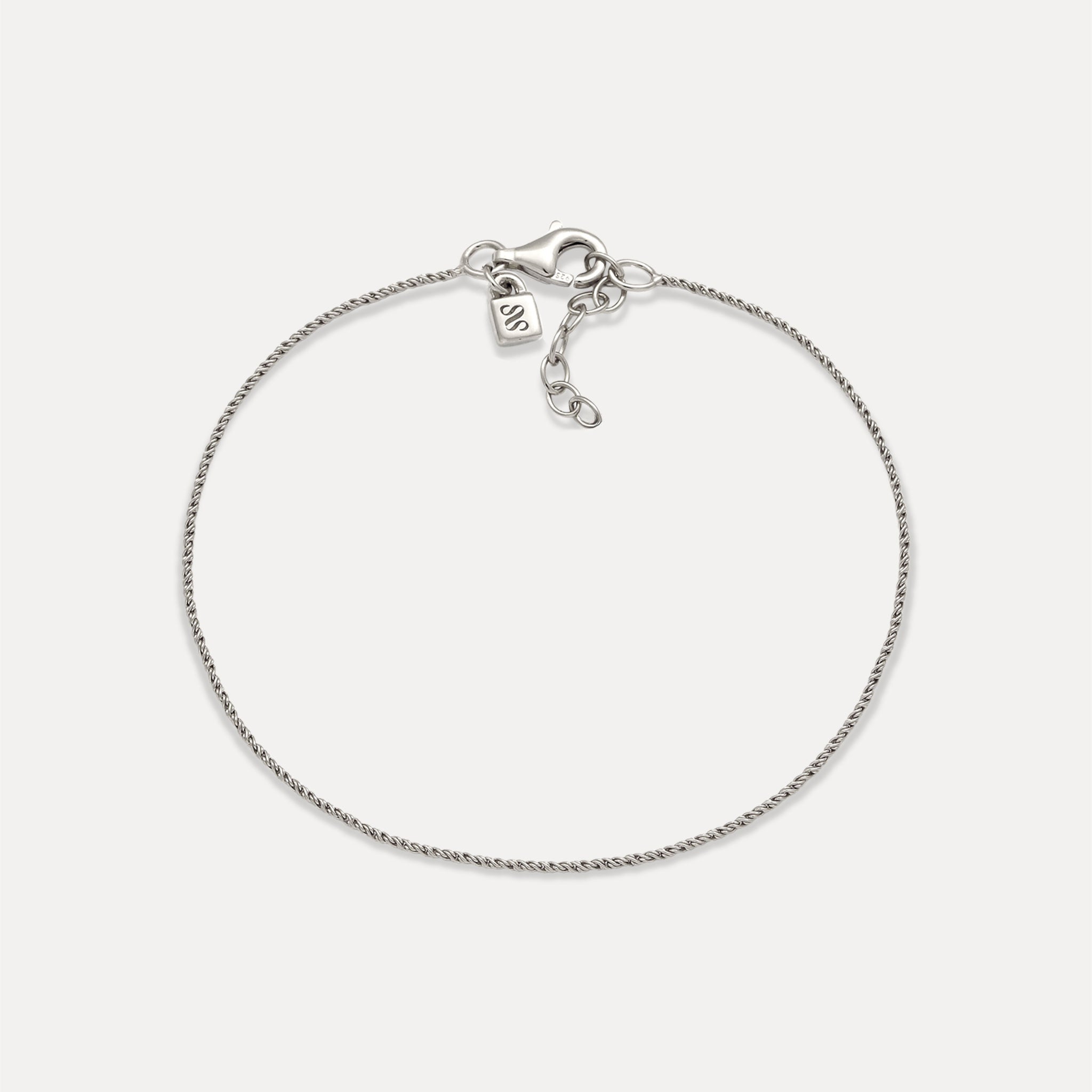 Stilnest Spiral Dainty Chain Armband 24k Gold Vermeil