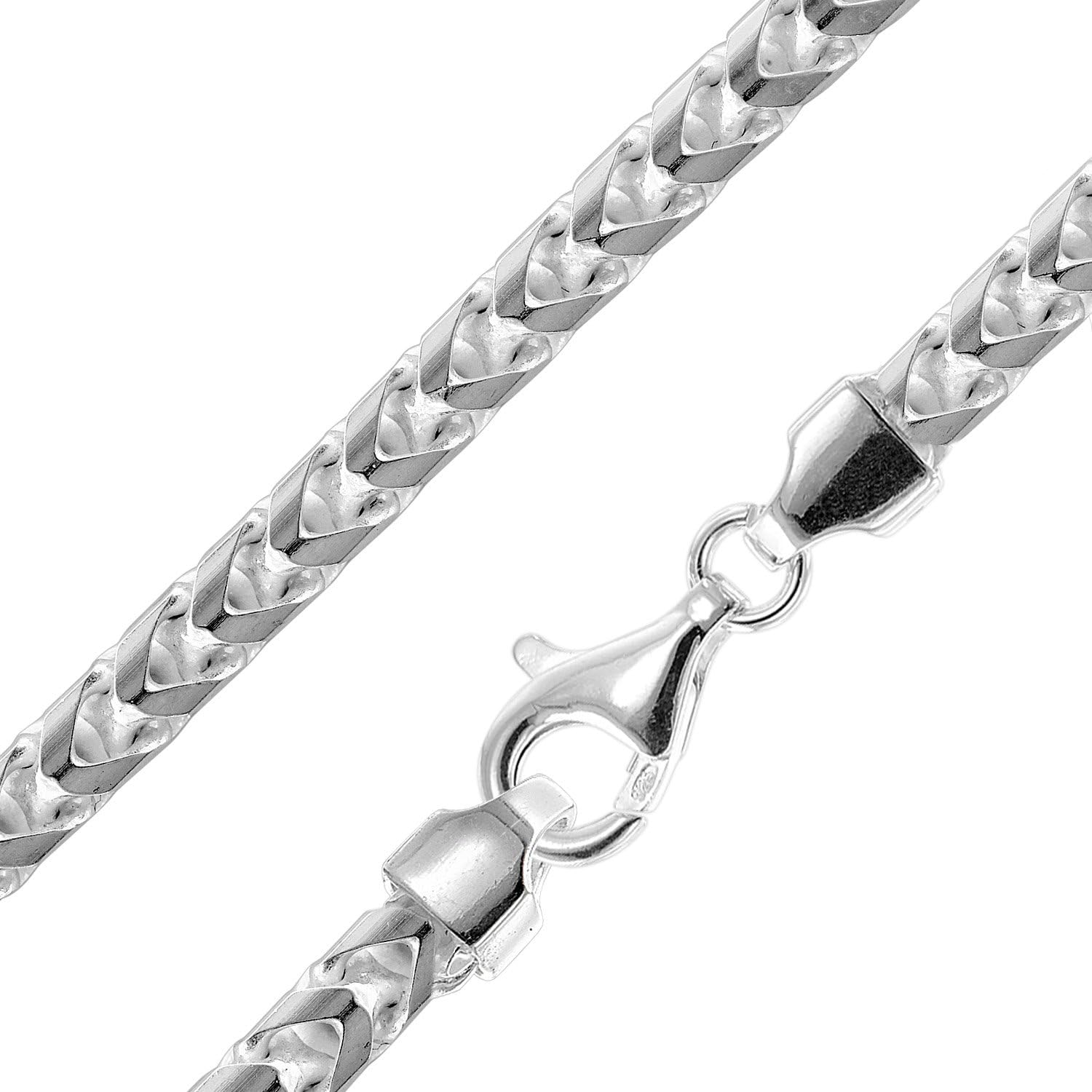 trendor Halsketten Herren Fuchsschwanzkette 5,6 mm Silber 925