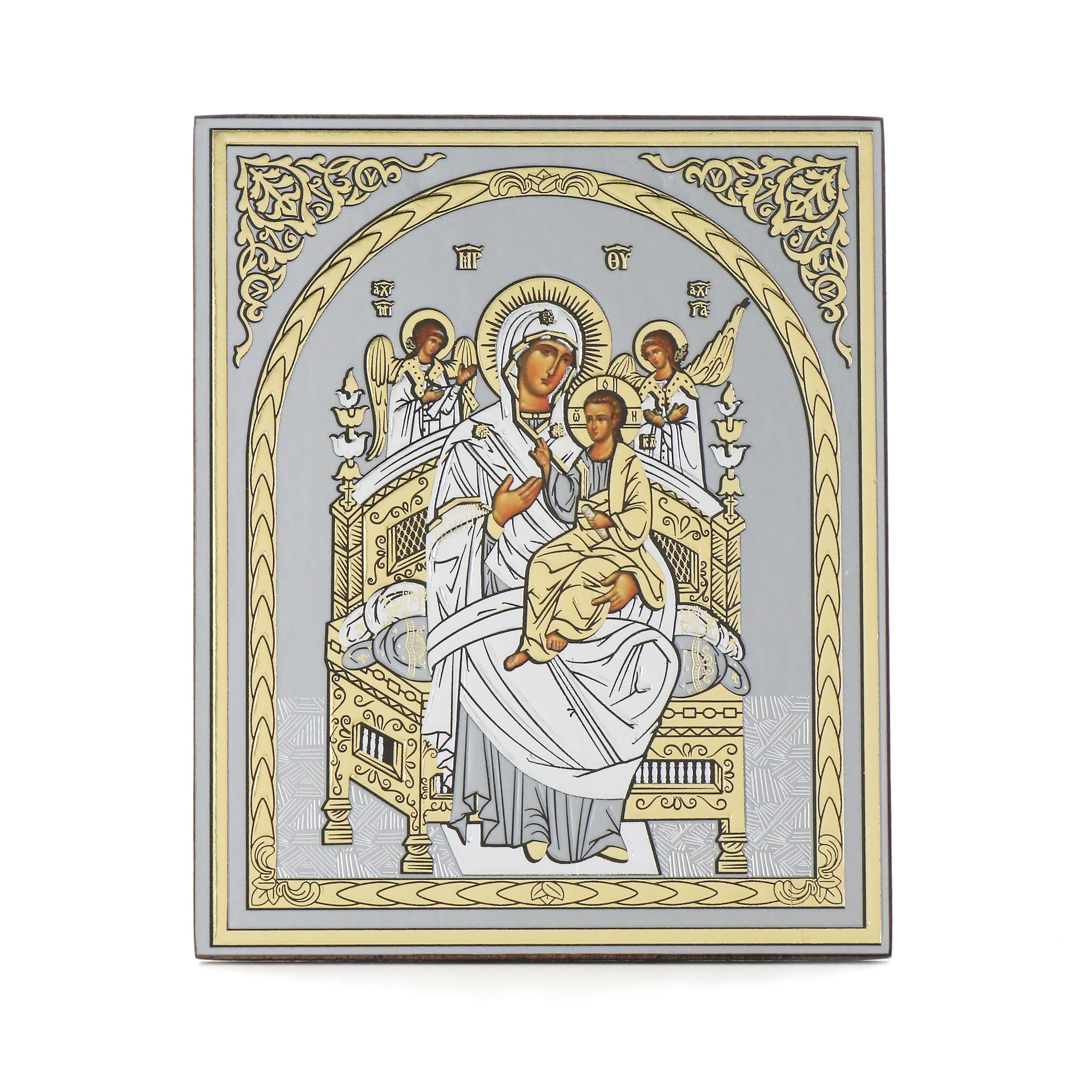 NKlaus Religious Icons Ikone Gottesmutter von Pochaev 10x12cm