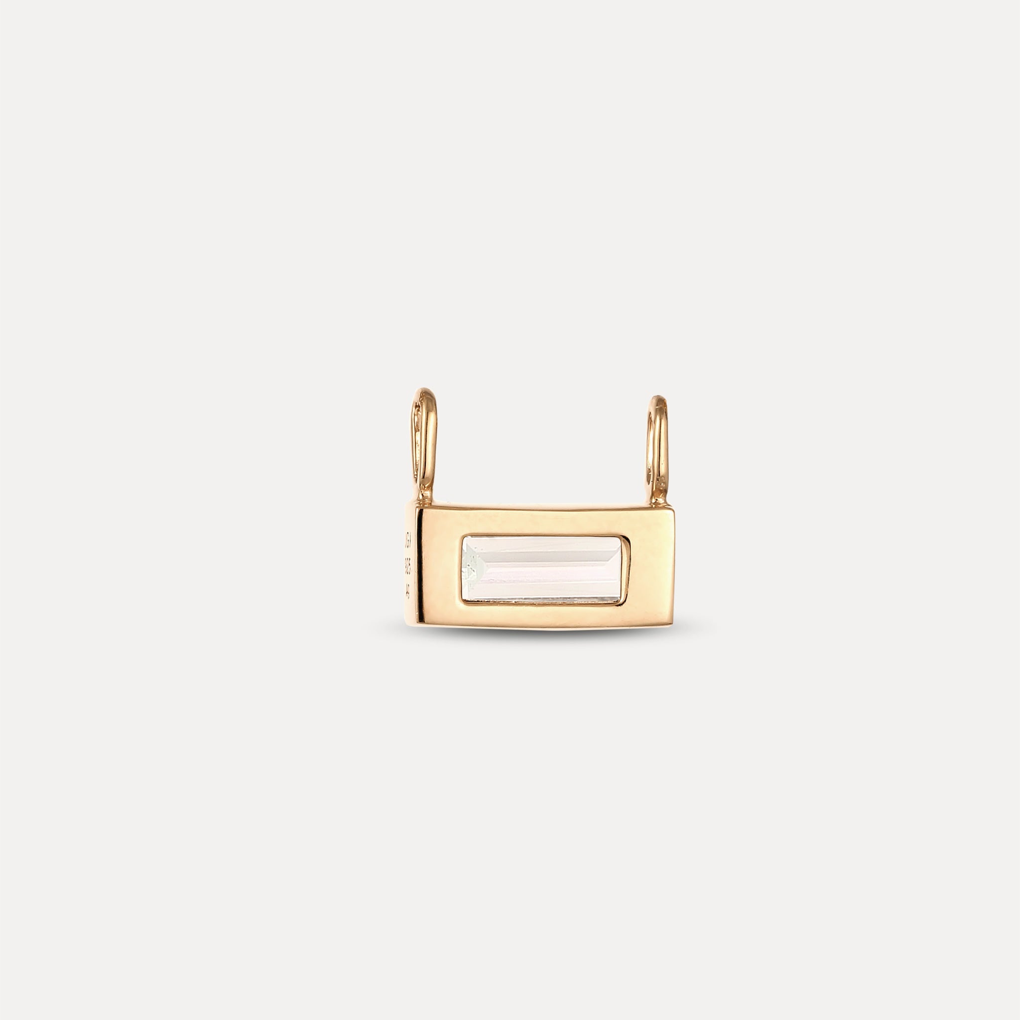 Stilnest Balance Baguette Anhänger Beryll 585 Gold