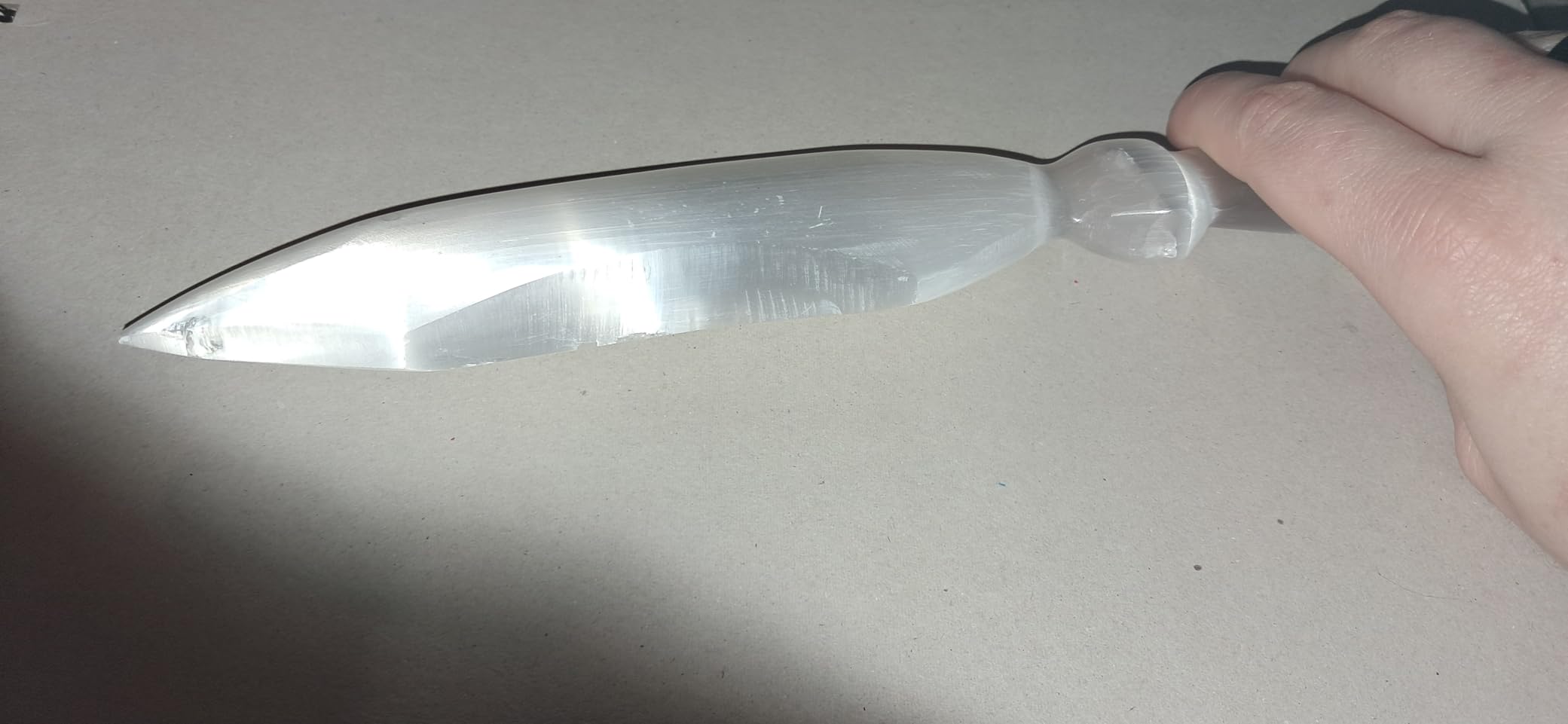 NKlaus Healing Crystals Selenit Ritualmesser 30cm