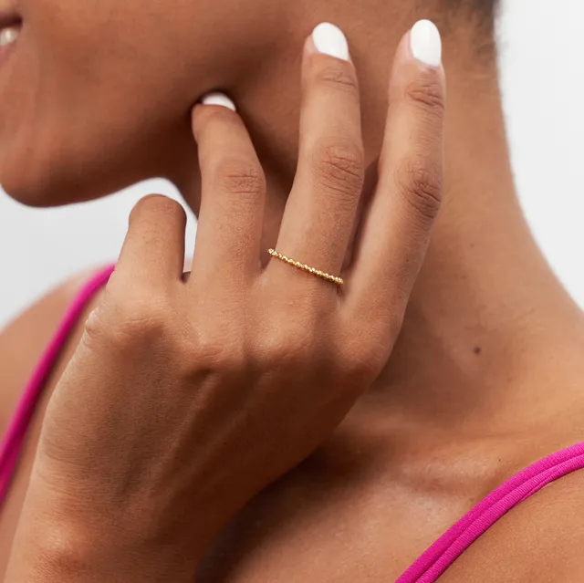 Stilnest Party Stack Ring 24k Vermeil Größe 52