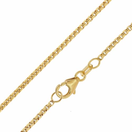 trendor Veneziakette Halskette Silber 45 cm vergoldet 1,5 mm