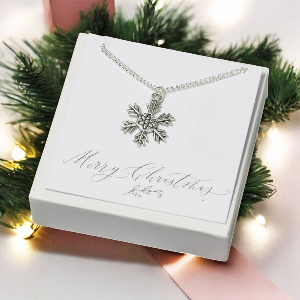 Joy Vintage Snowflake Halskette Silber 40/45 cm Schneeflocke