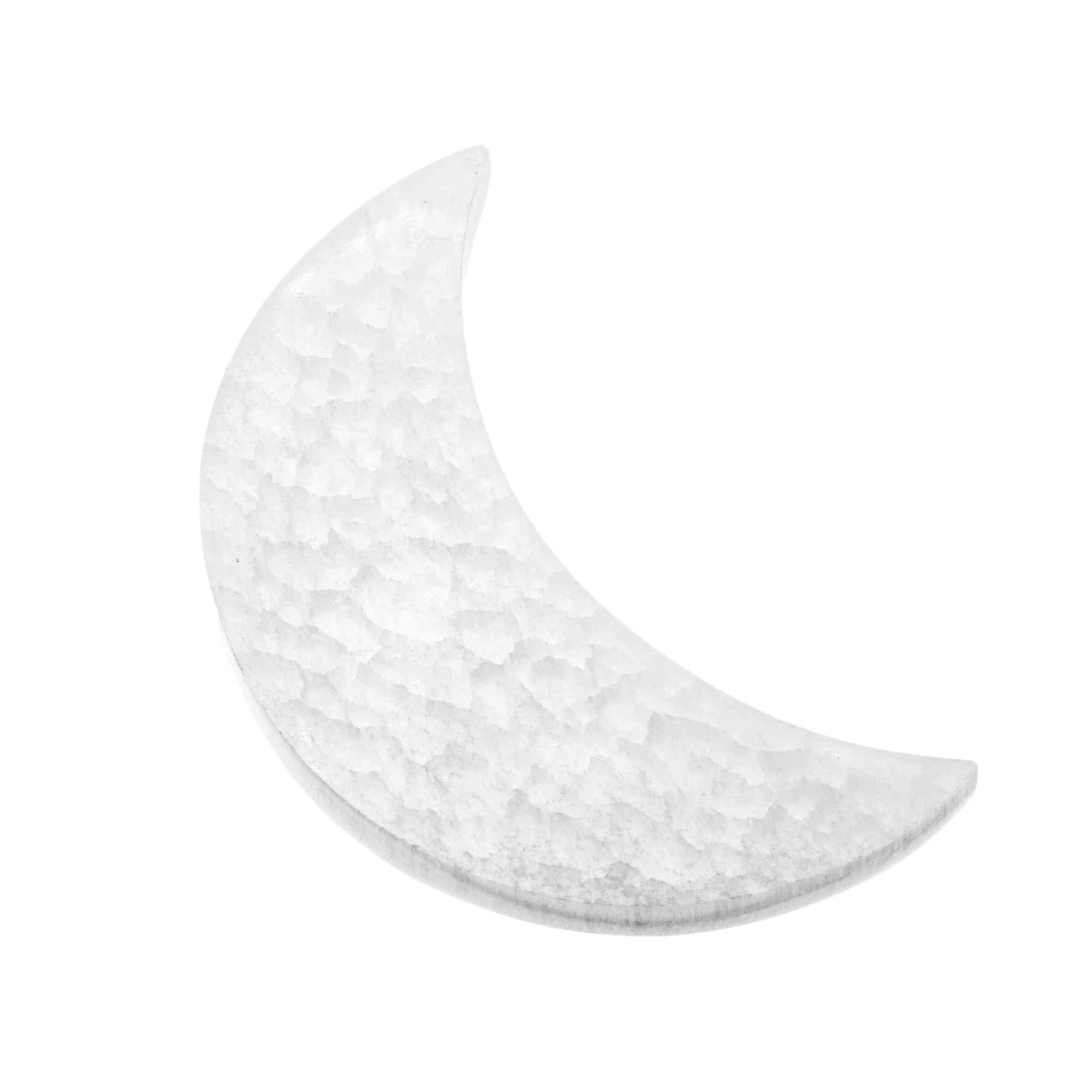 NKlaus Healing Crystals Selenit Halbmond Aufladeplatte 15 cm Platte