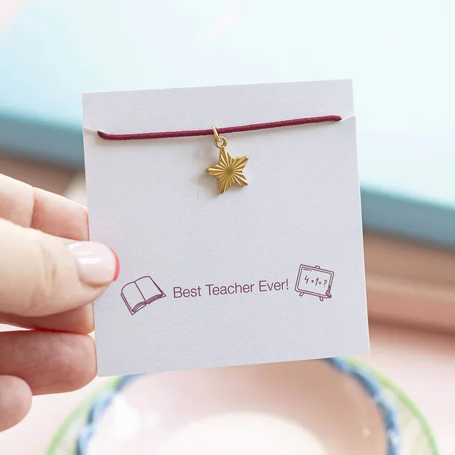 Joy by Corrine Smith Best Teacher Armband Gold Stern