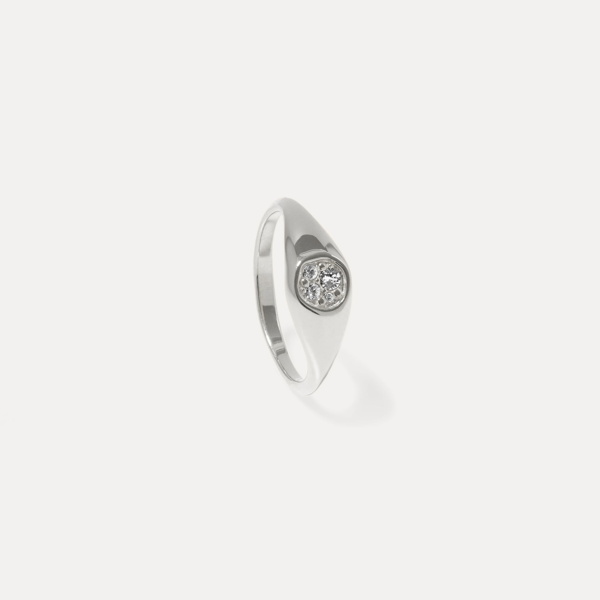 Stilnest Belong Pavé Ring Weiße Kristalle Gold Gr.52