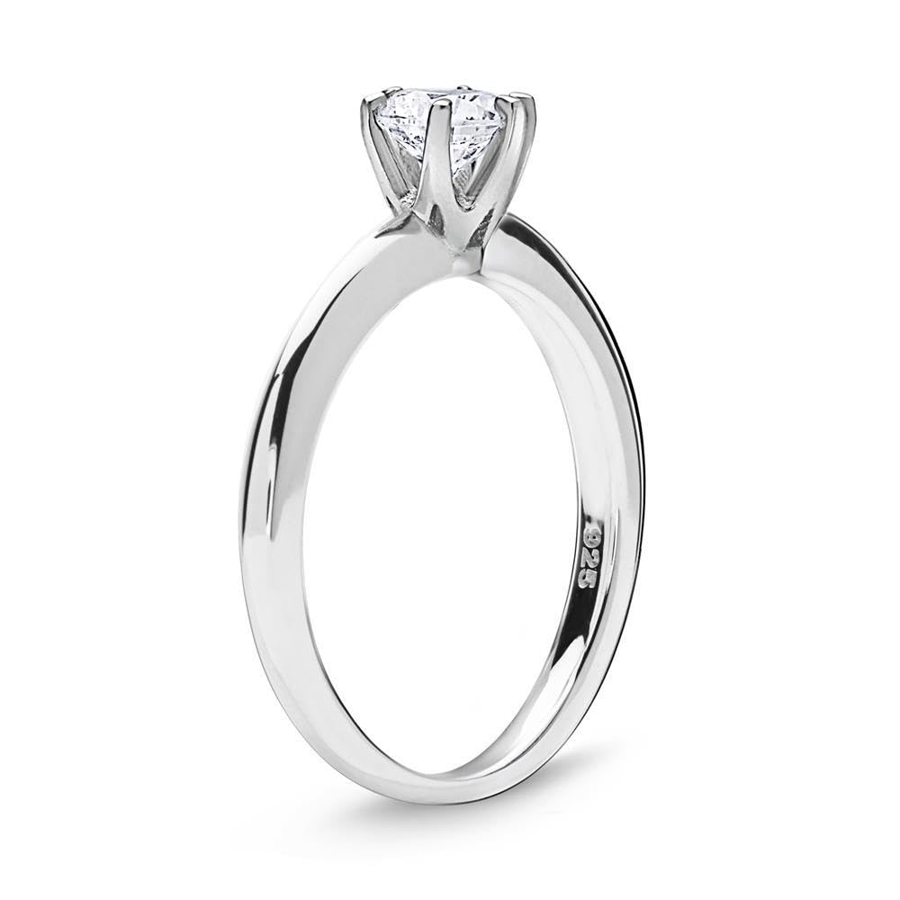 JEWLIX VR0123 Verlobungsring Silber 56mm 5mm Zirkonia