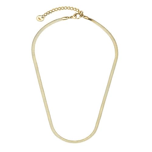 JEWLIX Ketten mit Anhänger Sleek Halskette vergoldet Damen