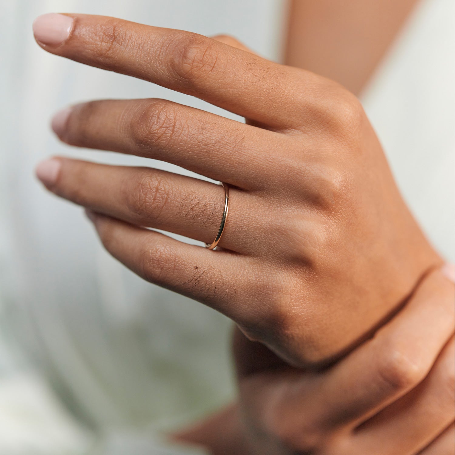 Stilnest The Thin Fair Band Ring 585 Fairtrade-Gold Größe 52