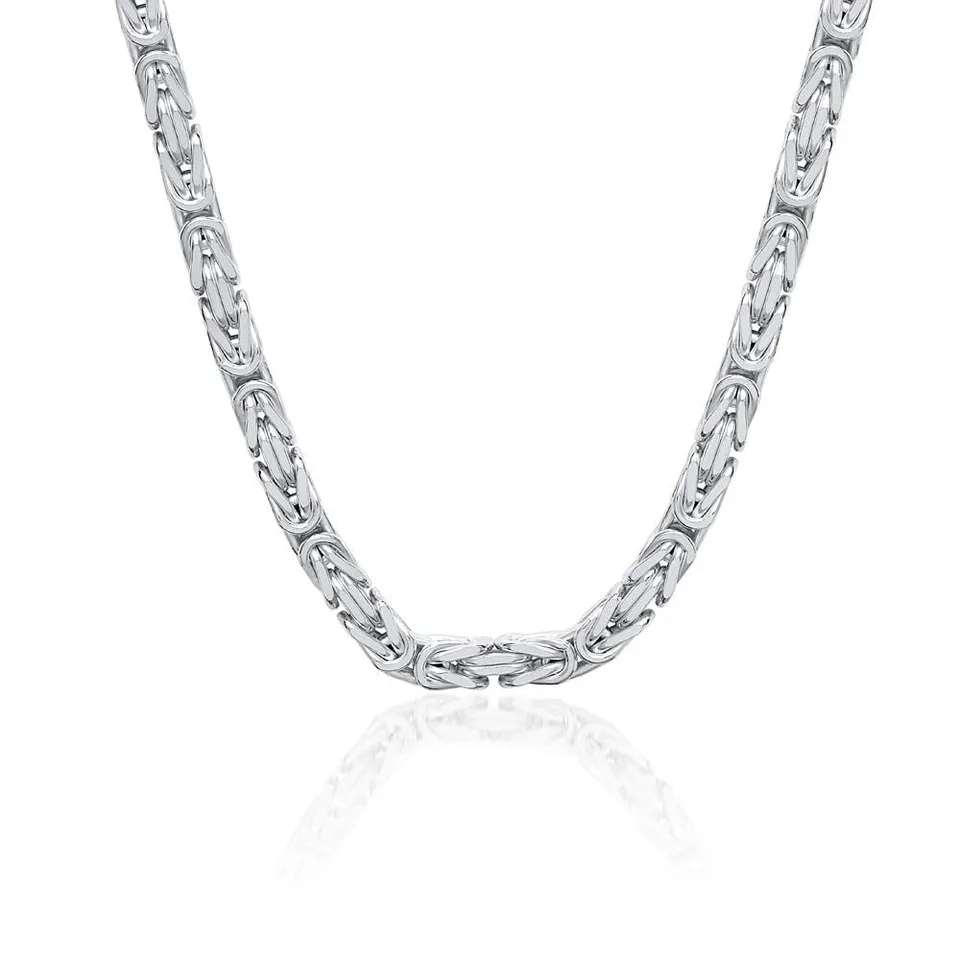 JEWLIX Königskette 925er Silber 5,7mm Vierkant 60cm Herren