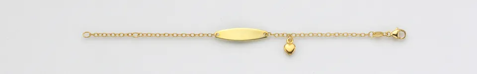 Eugen Rühle 96.1062 ID-Armband Ankerkette 333 Gold 14 cm