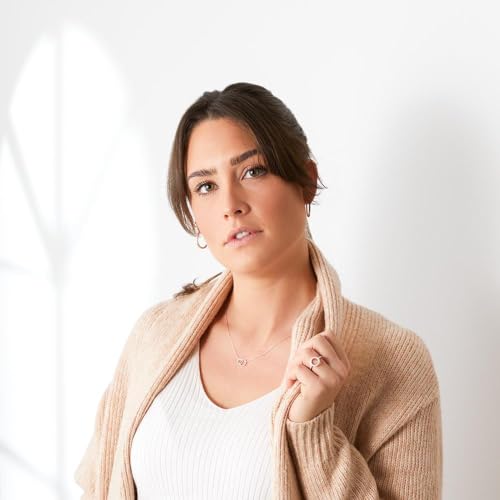 JEWLIX Ketten mit Anhänger Kreise Damenkette Roségold Zirkonia