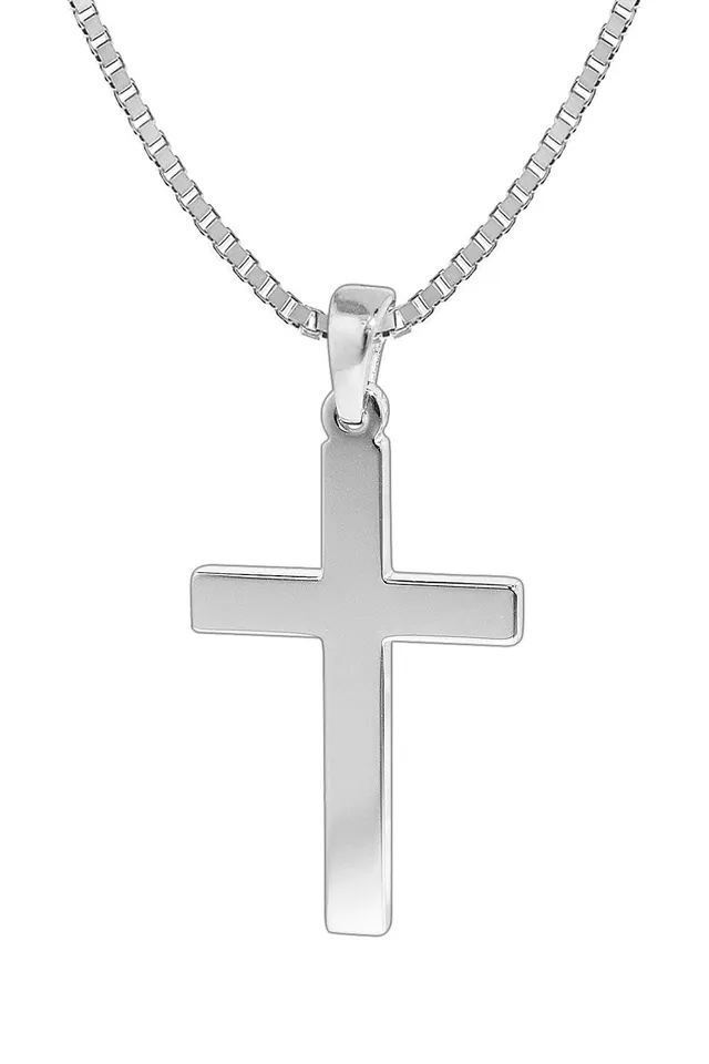 trendor 35844 Halskette Herren Kreuz Silber 925