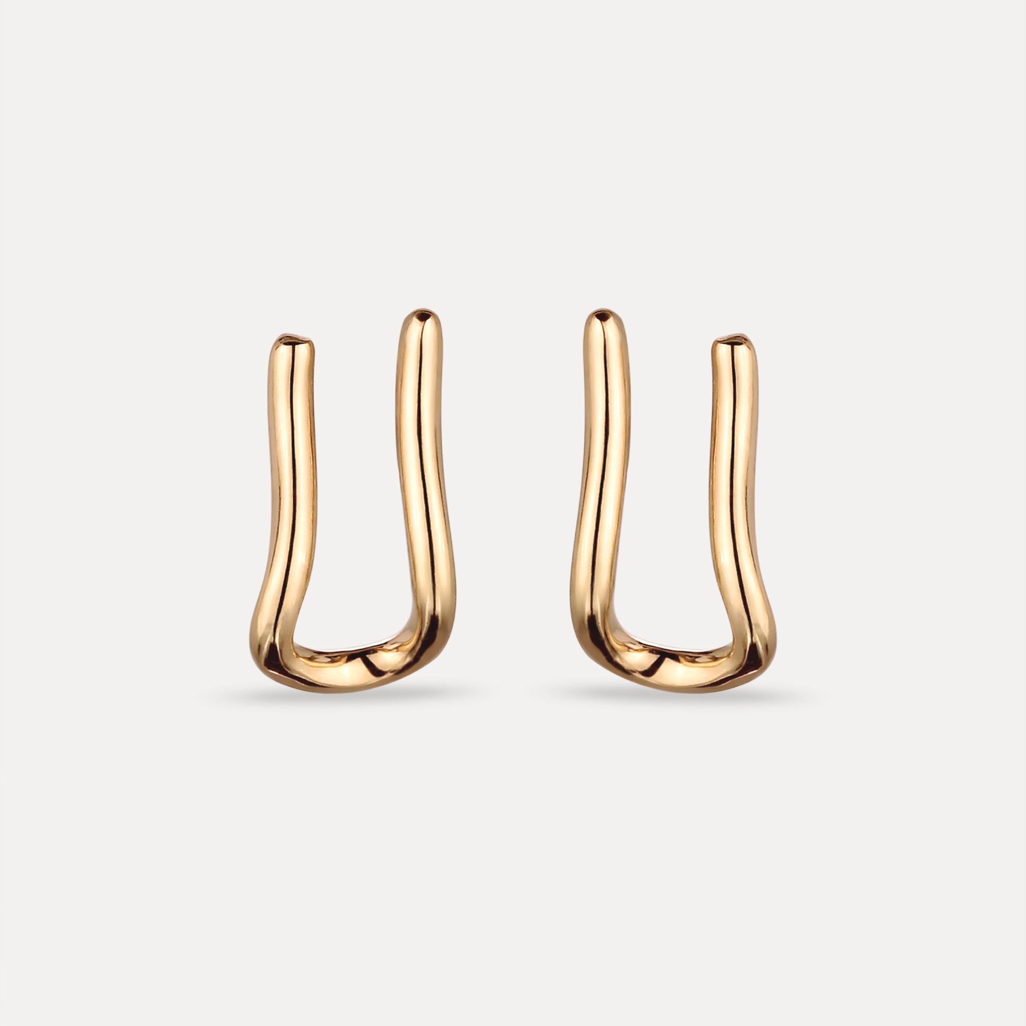 Stilnest Charm Hänger Ohrstecker 585 Gold modular Massivgold