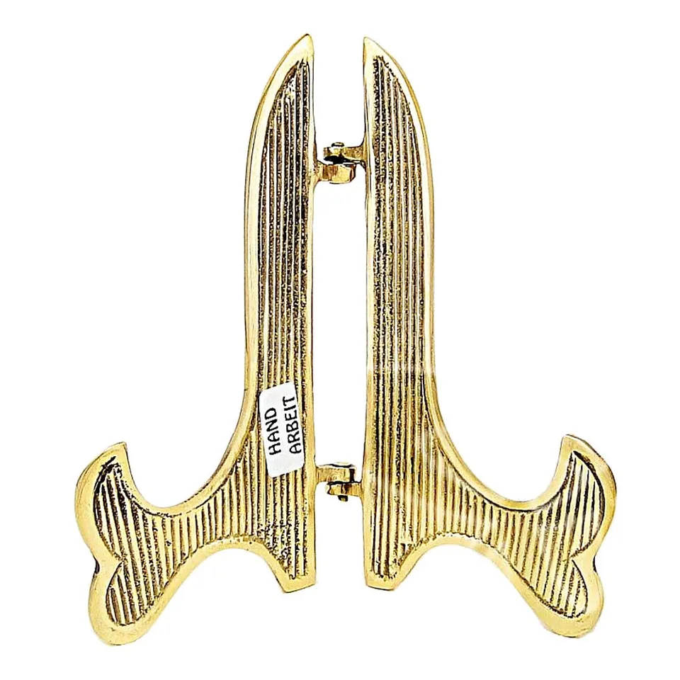 NKlaus Candle Holder Kerzenständer Messing 22cm Handarbeit