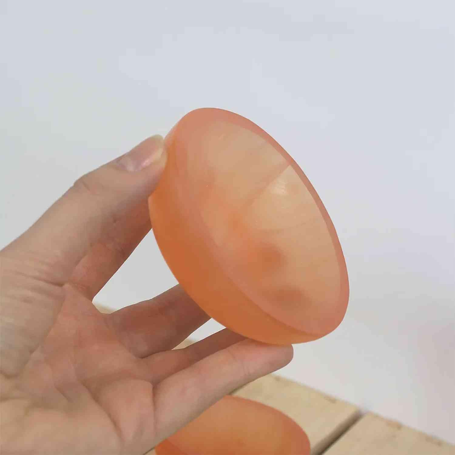 NKlaus Healing Crystals Pfirsich-Selenit-Schale 10 cm Kristallschale rund