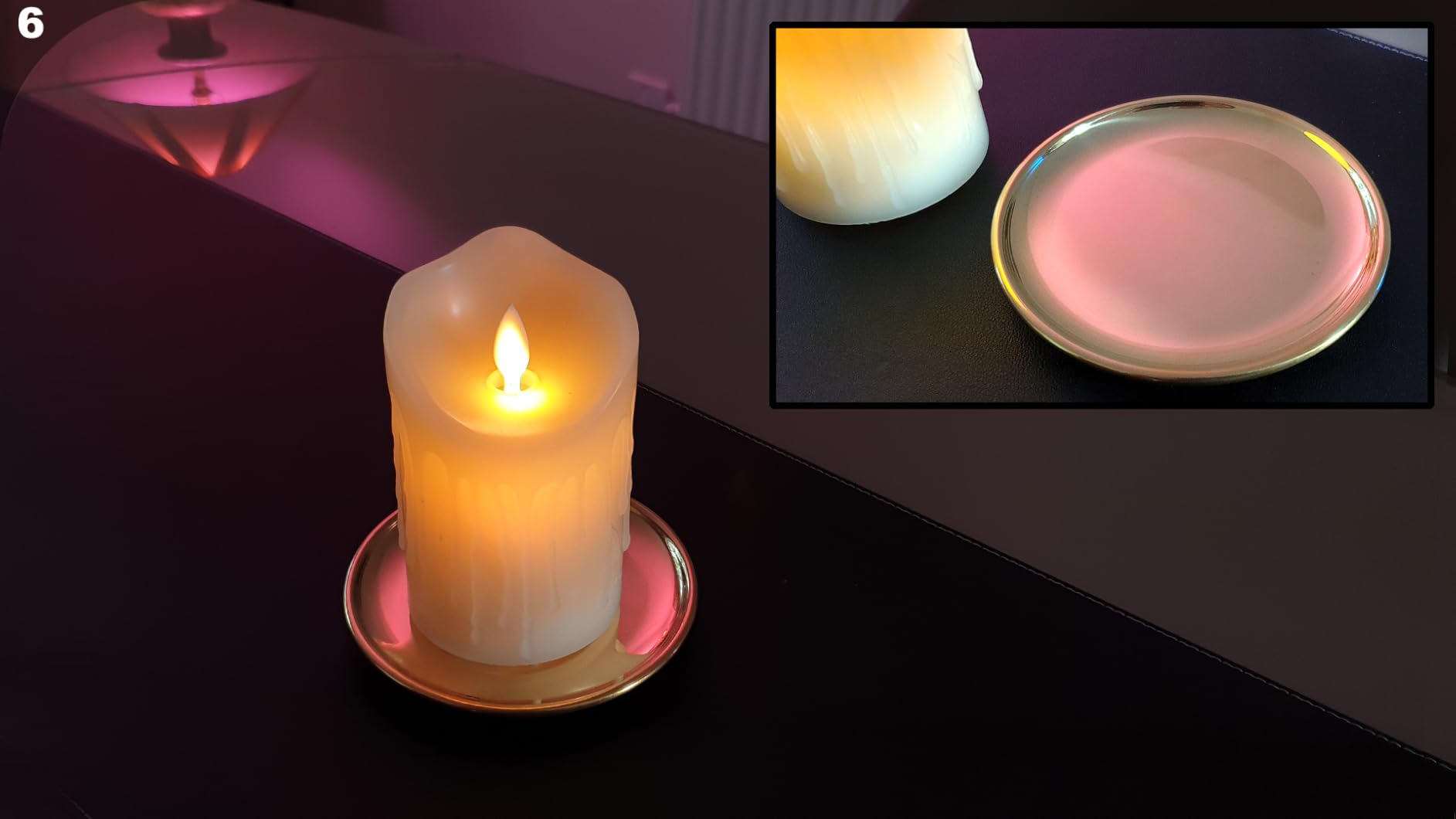 NKlaus CANDLE HOLDER Kerzenteller Messing Gold Ø 12 cm