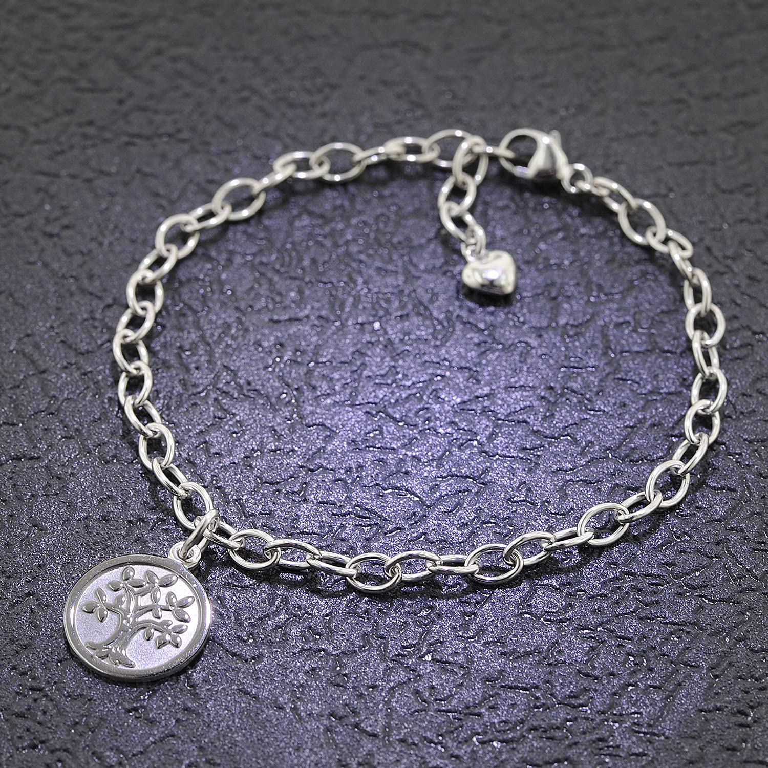 trendor 51175 Lebensbaum Armband Silber 925 18 cm Mädchen