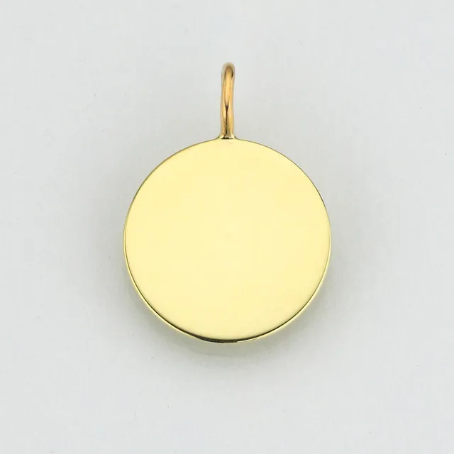 Eugen Rühle Anhänger 89.5108 Scheibe 13 mm 760 Weißgold