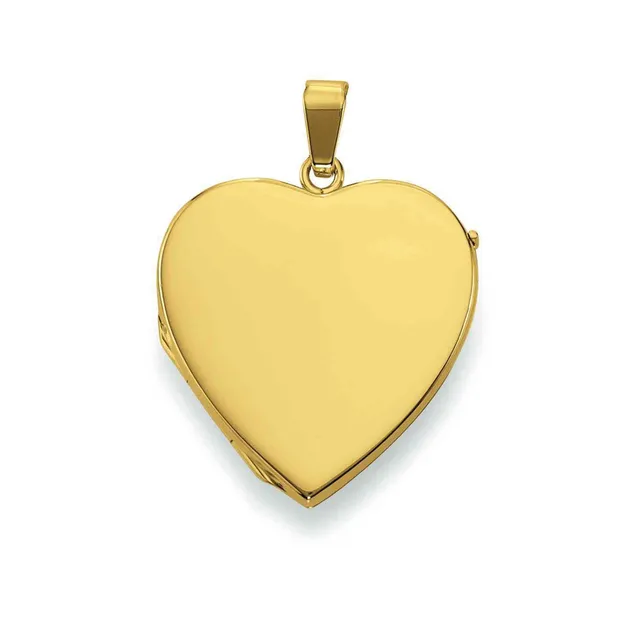 Eugen Rühle Anhänger Medaillon Herz 25x25mm 750 Gelbgold