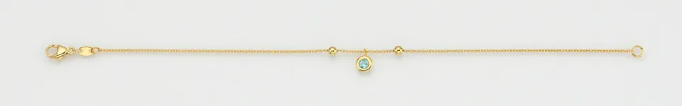 Eugen Rühle Armbänder 67.5879 Armband Swiss Blue 585 Gelbgold