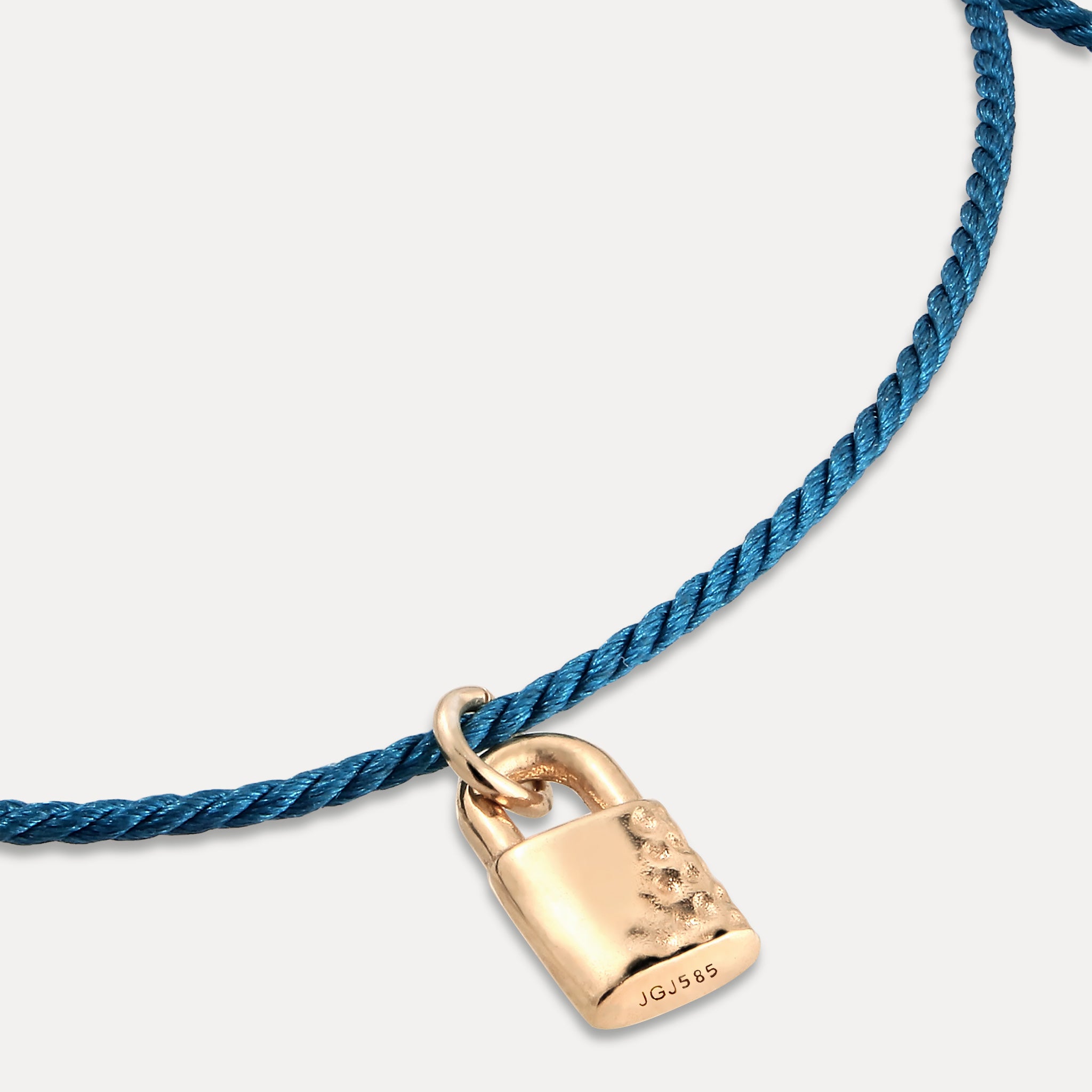 Stilnest Tiny Padlock Armband 585 Gold 16cm Schloss