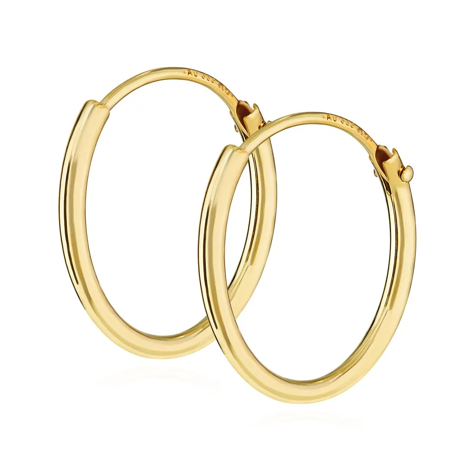 NKlaus Jewellery Creolen 333 Gold 15mm Paar