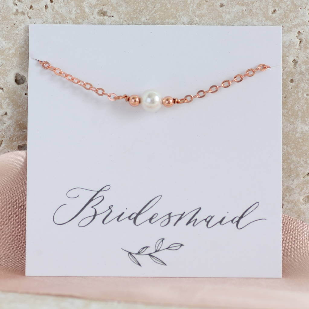 Joy by Corrine Smith Single Pearl Perlenarmband Gold