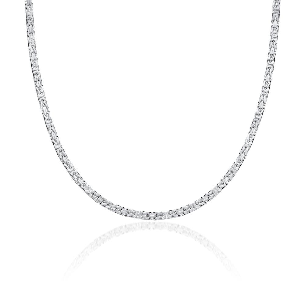 JEWLIX Königsketten 2,5mm Silber Halskette 45cm