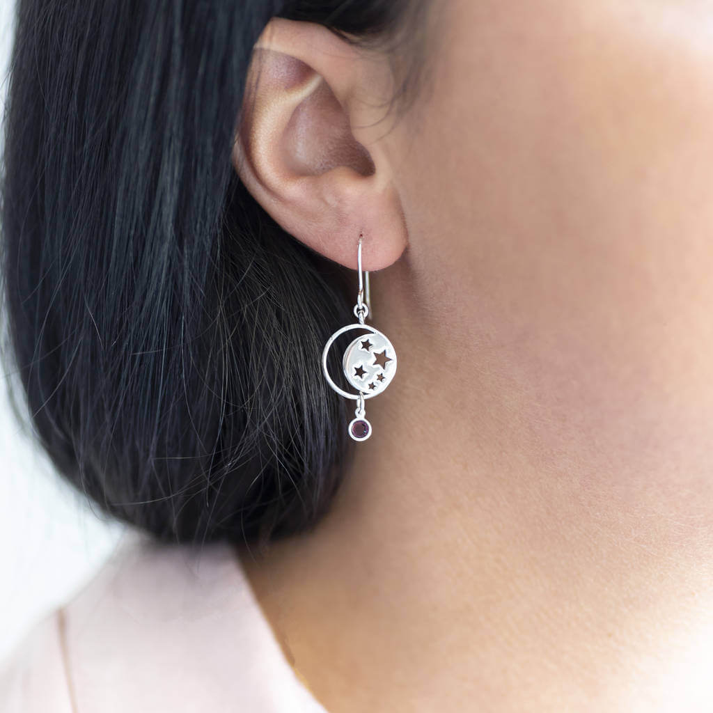 Joy by Corrine Smith Celestial Birthstone Ohrringe Gold Silber