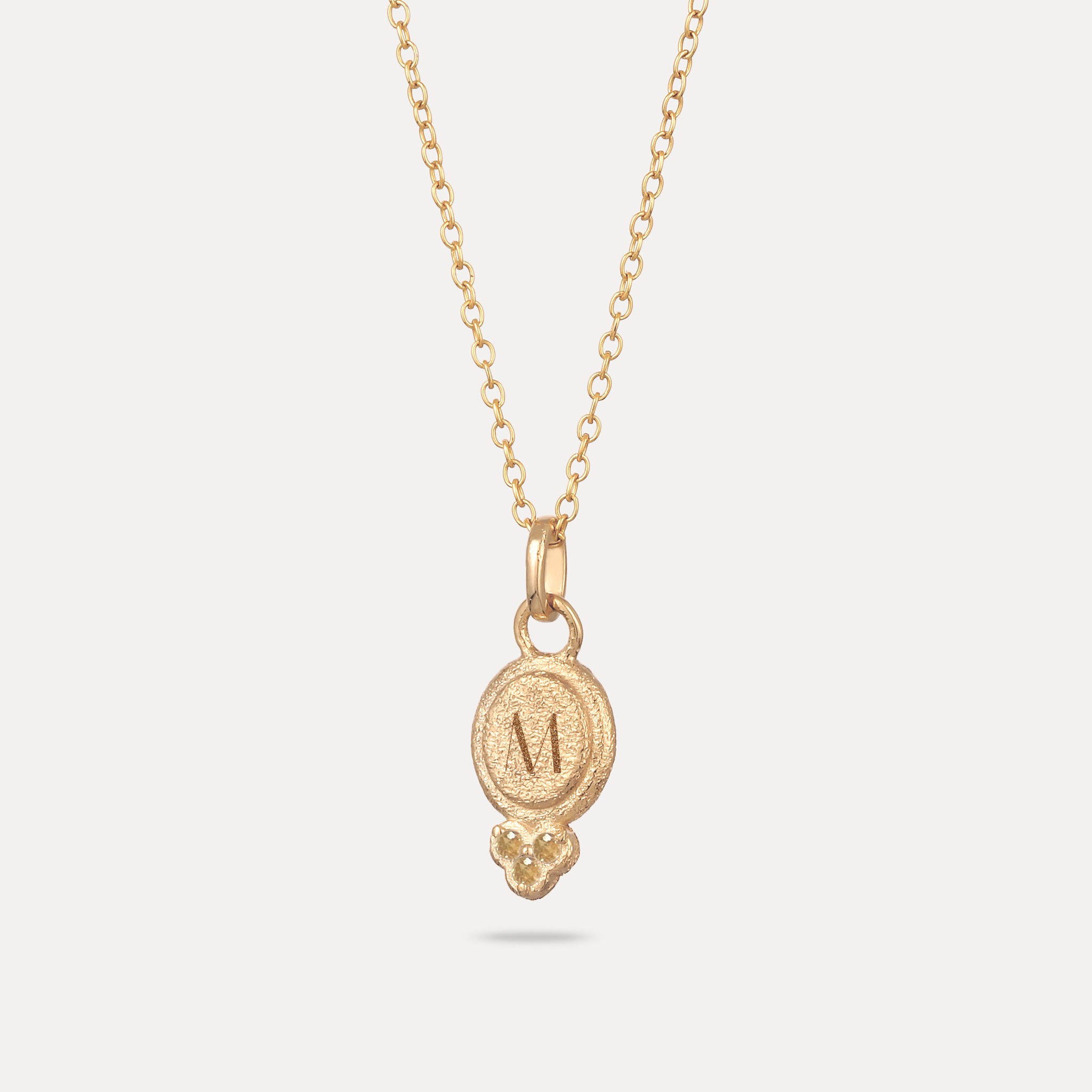 Stilnest Trinity Emblem Anhänger Mandarin 585 Gold
