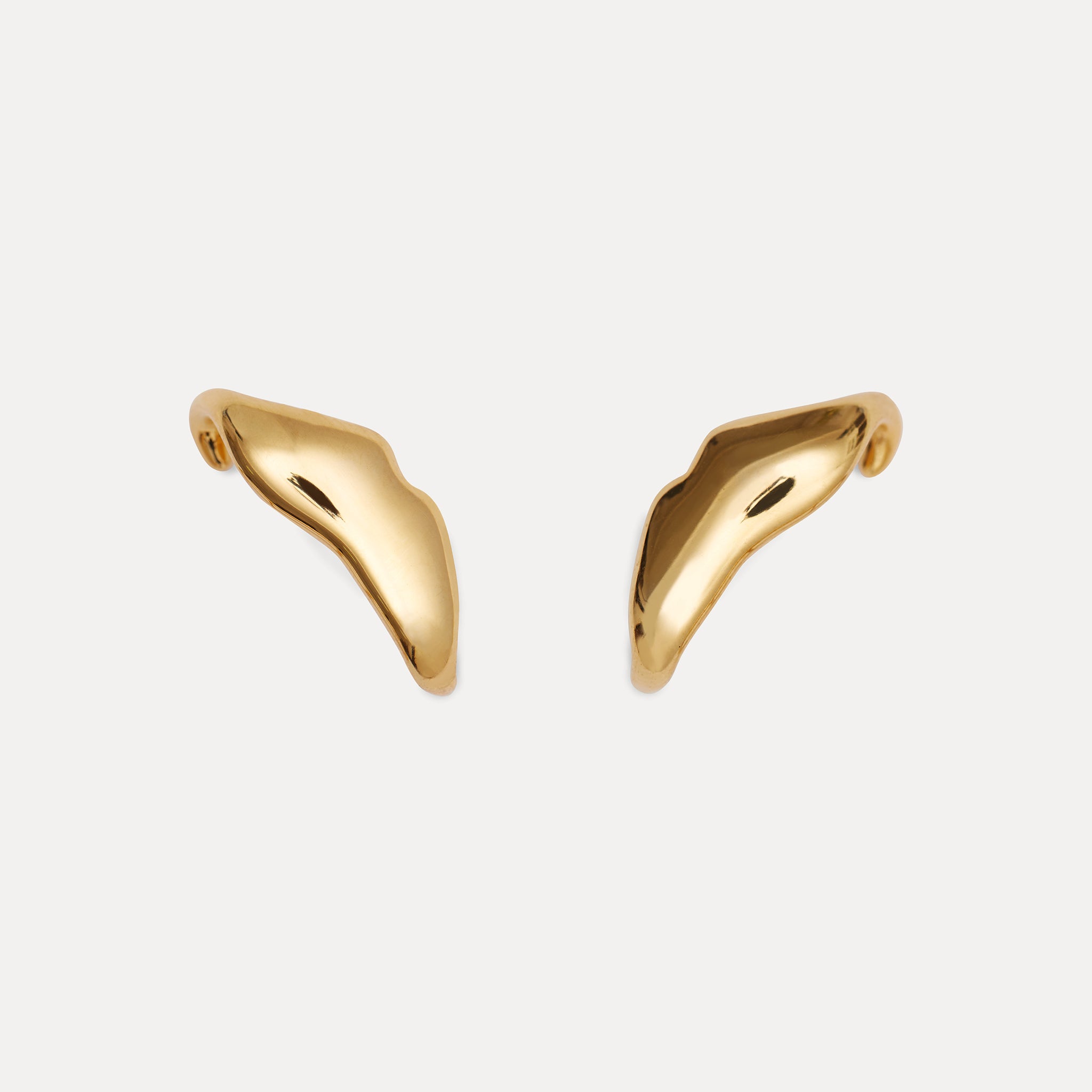 Stilnest The Kiss Ohrstecker Ohrringe 24k Gold Vermeil